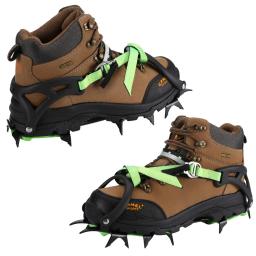 Brs profissional 14 dentes crampons de gelo neve antiderrapante bota sapatos cobre cinta de aço pinças de gelo para esqui caminhadas escalada - Image 4