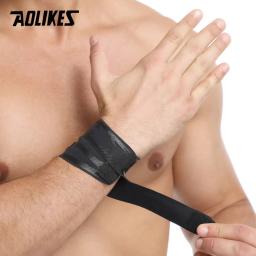Aolikes-faixa de compressão para pulso, esportiva, suporte para pulso, faixa para fitness, levantamento de peso, basquete, tênis, alívio da dor no pulso - Image 3