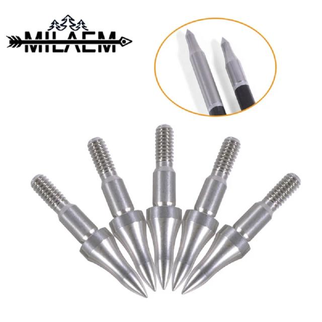 Flecha de Alta Precisão com Ponta de Prata para Tiro com Arco Composto - Disponível em 8mm e Várias Pesagens (75g a 300g)