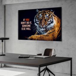 Leão tigre posters animal energia seus sonhos motivacional quadros em tela nordic parede arte da imagem em tela decoração do quarto - Image 4