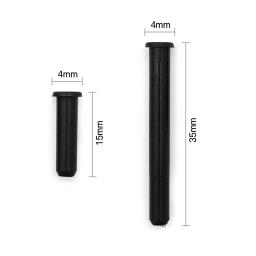 Raquete de tênis de nylon, protetor premium de corda para tênis, 15 peças, 4.0x15mm / 4.0x35mm - Image 4