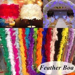 Tira de Pena Boa para Decoração, Artesanato Fofo, Traje De Vestido Extravagante, Traje De Noite De Garça, Festa De Casamento, Artesanato De Penas, 2m - Image 5