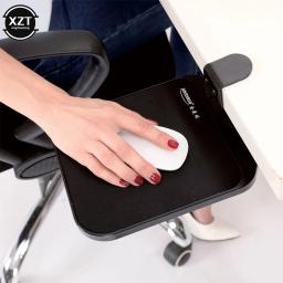 Ajustável mouse placa de extensão bandeja desktop mouse/teclado suporte estender o desktop portátil sob mesa mouse pad titular clipe - Image 5