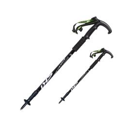 Pioneer-bastões de caminhada telescópicos de liga de alumínio, leve, 65-135cm, cabo em formato de t, para áreas externas, caminhadas, escaladas - Image 2