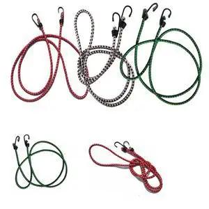 Ganchos elásticos de corda elástica, 1.5m, 1 Stretch, Bagagem do carro, Telhado Rack Strap Hooks, Bicicletas leves - Image 1