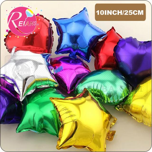 Coração e Balões em Forma de Estrela de Folha de Alumínio para Festas: Decorações para Crianças, Casamentos, Aniversários e Baby Showers, 10"