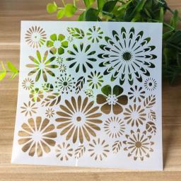 Molde de flor oca para DIY, Casa, Parede, Álbum, Diário, Graffiti, Decorar, Pintar, Stencils, Bolo, Assar, Lacework Embossing Card - Image 1
