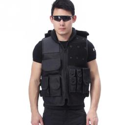 Colete tático preto genuíno masculino, modelo à prova de balas, Cs Protective Equipment - Image 3