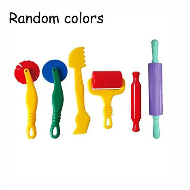 Conjunto Deluxe de Ferramentas Criativas em 3D para Plastilina e Playdough com Moldes Coloridos e Brinquedos de Modelagem