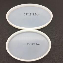 Molde de silicone para artesanato, faça você mesmo, nuvem, quadrado, elipse, coração, redondo, epóxi, decoração, base de molde - Image 2
