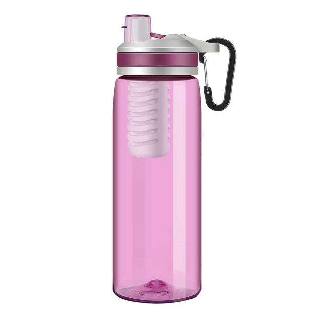 Garrafa de Filtro de Água Portátil para Camping e Sobrevivência ao Ar Livre, Caneca Purificadora e à Prova de Vazamento