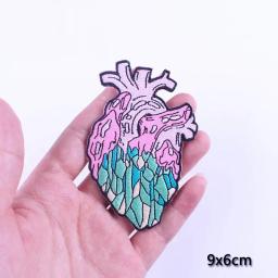 Ferro em patches para roupas, diy, diy, bordados, rock, coração, van gogh, punk, motociclista, apliques, listra - Image 2