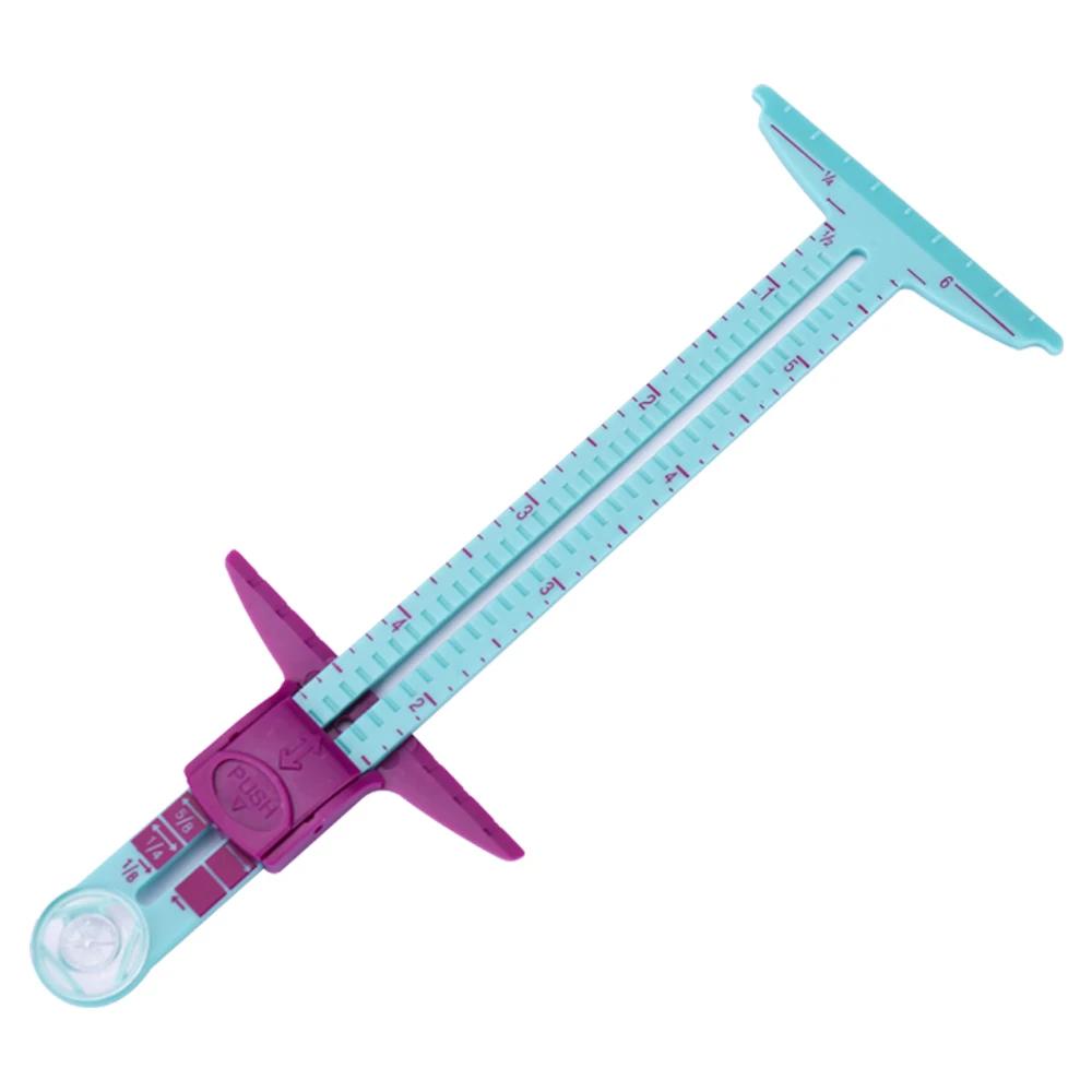 INNE Acessórios De Costura Régua De Costura Medidor De Medição Patchwork Quilting Tailor Ruler Sizer Helper Plástico Deslizante DIY Ferramenta Casa - Image 1