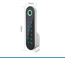 Cadeado inteligente de armazenamento com impressão digital, fechadura usb digital com gavetas, para casa, escritório, caixa de gavetas - Image 6