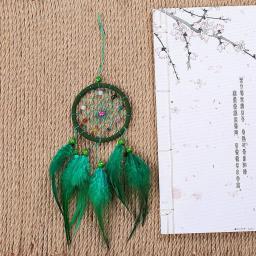 Dream Catcher Feather Pendurado Ornamentos, Decoração para Casa e Carro, Presente Artesanato, Parede Dreamcatcher, Decoração do quarto, 1Pc - Image 4