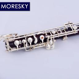 MORESKY-Profissional C Key Oboé de Redwood, Semi, Totalmente Automático, Estilo de Madeira Cocobolo, Cupronickel, Banhado a Prata, S8-CO - Image 5
