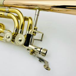 Bb/ F Double Color Trombone com estojo, pistão duplo, fósforo, material bronze, instrumento musical profissional, logotipo personalizado - Image 5