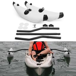 Caiaque pvc inflável outrigger flutuador com braços de ajudante haste caiaque barco de pesca em pé sistema estabilizador kit - Image 5