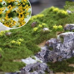 Modelo miniatura flor de vidro arbusto para o trem paisagem layout construção arquitetura diorama fazendo - Image 2