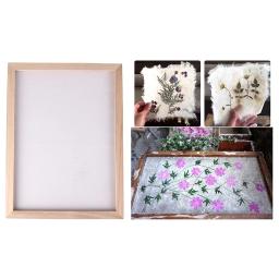 Kit De Fabricação De Papel Retro, Moldura De Tela, Flores Secas DIY, Artesanato De Arte, Artesanato De Moldes De Artesanato, Ferramentas De Reciclagem De Papel De Artesanato - Image 5