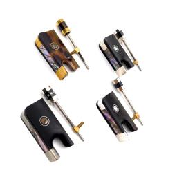Novo 4/4 fibra de carbono cello arco ébano/orgânica pedra preciosa sapo + cobre/prata parafuso para peças cello acessórios instrumentos cordas - Image 6