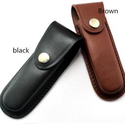 Estilo de caça Folding Pocket Knife Bainha, facas do exército suíço, coldre de couro, ferramentas portáteis, saco de lâmina fixa, bolsa - Image 6