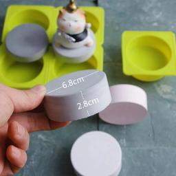 Multi forma 4 buraco espelho de silicone sabão molde para diy artesanal aromaterapia vela sabão artesanato mão presente fazer fondant - Image 3