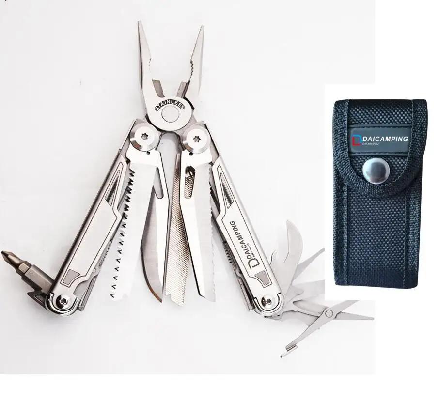 Daicamping-Multifuncional EDC Multi Tools, Camping Gear Blade, Multitools Clip, Exército Swiss Folding Multi Knife, 7CR17MOV - Image 1