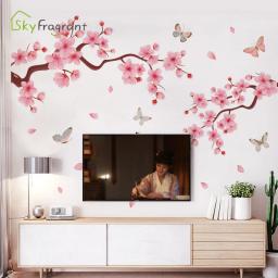 Elegante adesivo de parede flor ramo auto-adesivo adesivos sala de estar fundo decoração do quarto decoração da sua casa decoração do quarto - Image 5