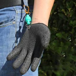 Luvas de pesca antiderrapantes de látex, Proteger a mão contra perfuração, Luvas profissionais de pescador, Esquerda e Direita, Pegar peixe, Luvas de caça - Image 4