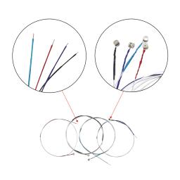 Kit de cordas de violino 4/4-1/8 com núcleo de aço, enrolado em níquel, cromo, cabeça emborrachada, 4 tamanhos (pçs/set) - Image 5