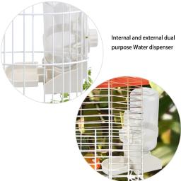 500ML Pet Papagaios Aves Bebedor Alimentador De Água Tigela Para Pombo Rabbit Cat Pequenos Animais de estimação Cat Dog Cage Pendurado Water Dispenser - Image 3