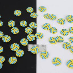 Bola de argila polímero 20 tamanhos, para bola de futebol, bola de rugby, lançamento de tênis, confete adorável para artesanato, faça você mesmo - Image 3