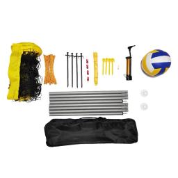 Ao ar livre portátil vôlei net dobrável ajustável vôlei badminton tênis net com suporte pólo para praia grama parque ao ar livre - Image 3