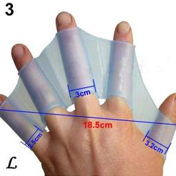 Natação dedo webbed luvas nadadeiras de silicone barbatanas pá sapo acessório da mão crianças adulto luvas de mergulho - Image 6