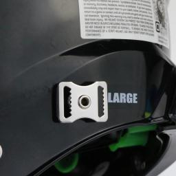 Capacete de futebol americano chinstrap fivelas aço inoxidável rugby snap fivela - Image 3
