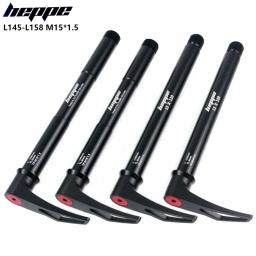 Heppe mtb bicicleta através do eixo do cubo dianteiro espetos 15x100 15x110 garfo dianteiro através do eixo liberação rápida 120/145/155/148/158mm m15xp1.5 - Image 1