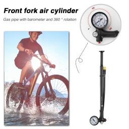 Motor de alta pressão para bicicleta, bomba de ar portátil psi com medidor para garfo e suspensão traseira, para mountain bike - Image 4