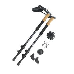 Bastão de caminhada nórdico ultraleve, liga de alumínio, telescópico, para trekking e stick - Image 6