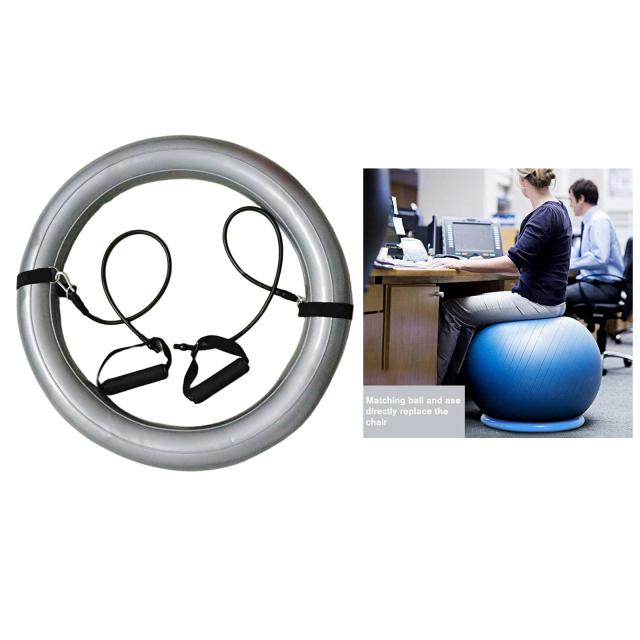 Base Inflável para Apoio de Bola de Yoga: Ideal para Pilates, Cadeiras e Anéis de Equilíbrio