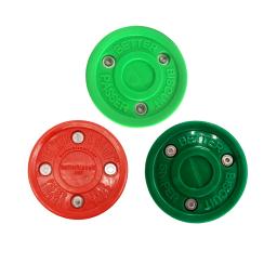 Vermelho verde biscoito fora-formação de hóquei no gelo pucks para hóquei de rua stickhandling passando puck - Image 1