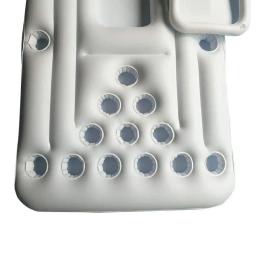 Mesa de drenagem inflável de cerveja, 28 copos de buraco e fileira flutuante de jogos de tênis de mesa, acessórios de piscina - Image 4