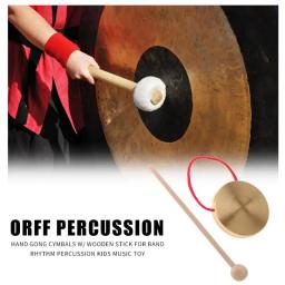 Címbalos de cobre de mão de 21cm com vara de madeira, ritmo e percussão, música chinesa tradicional - Image 6