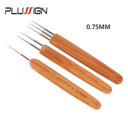 (1 gancho 2 ganchos 3 ganchos) 3 pçs/lote dreadlock crochê gancho dreadlocks ferramentas 0.5mm 0.75mm tamanho agulha de crochê de madeira para tranças de cabelo - Image 3