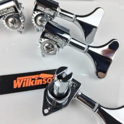 Wilkinson-afinador de guitarra baixo elétrico, cabeças de máquina, ajuste, pinos, engrenagem aberta, wjb-750, cromo, prata (sem embalagem) - Image 5