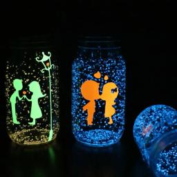 Brilham na Areia Fluorescente Do Aquário Escuro, Partículas Luminosas Do Aquário, Decoração, 10g - Image 2