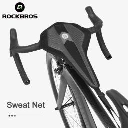 Rockbros tira de suar para bicicleta, acessório para ciclismo indoor, cobertura absorvente de suor para esportes e mountain bike - Image 1