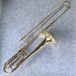 Alta qualidade bach bb-f # tune tenor trombone ouro laca novo bb trombone instrumento musical frete grátis - Image 1