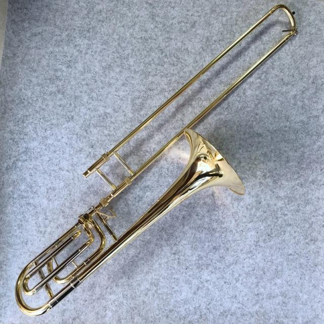 Trombone Tenor BB-F de Alta Qualidade em Ouro Lacado - Novo com Frete Grátis