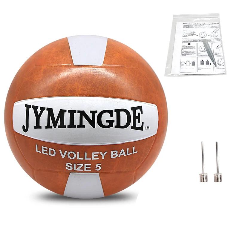 Impermeável LED Light Up Bolas De Voleibol, Bolas De Treinamento, Praia Luminosa, Borracha, Brilho No Escuro, Tamanho 5 - Image 1